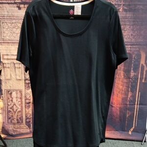 Isaac Mizrahi Classic Black Short Sleeve Top